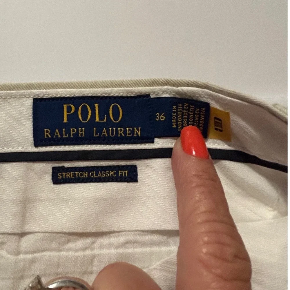 Polo Ralph Lauren Mens Stretch Classic Fit Chino Shorts Tan Khaki Size 36